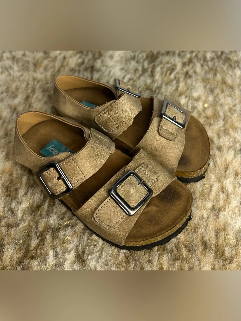 5‎ for $25🔥Scott David Tan Wedge Lil Zachary Sandals Toddler Size 7